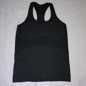LULULEMON GREY RACERBACK ACTIVE TOP